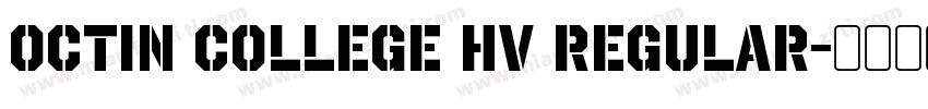 octin college hv regular字体转换